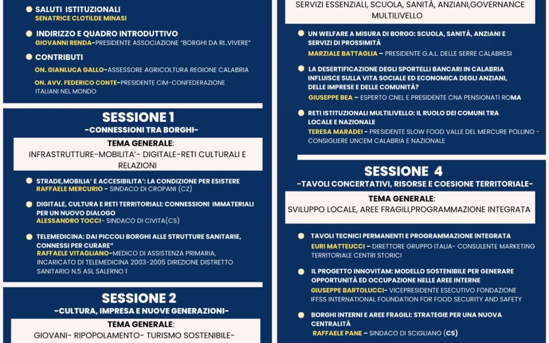 I BORGHI DI CALABRIA PROTAGONISTI. IL PRIMO APRILE UN CONVEGNO PRESSO IL SENATO DELLA REPUBBLICA