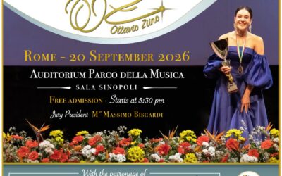 25° CONCORSO LIRICO INTERNAZIONALE “OTTAVIO ZIINO”. DOMENICA 20 SETTEMBRE LA FINALE PRESSO L’AUDITORIUM PARCO DELLA MUSICA